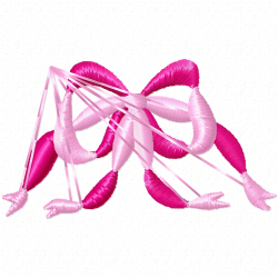 Ribbions And Bows Embroidery Design 3 Ribbions And Bows Embroidery Design 3